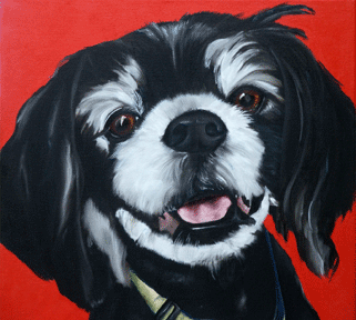 poodle  painting